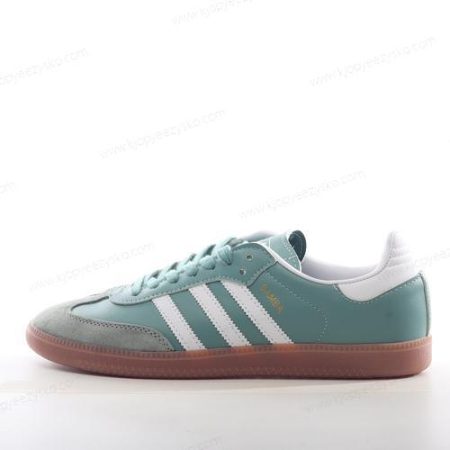 Herre/Dame Adidas Samba OG ‘Sølv Grønn Hvit’ Sko IE7011